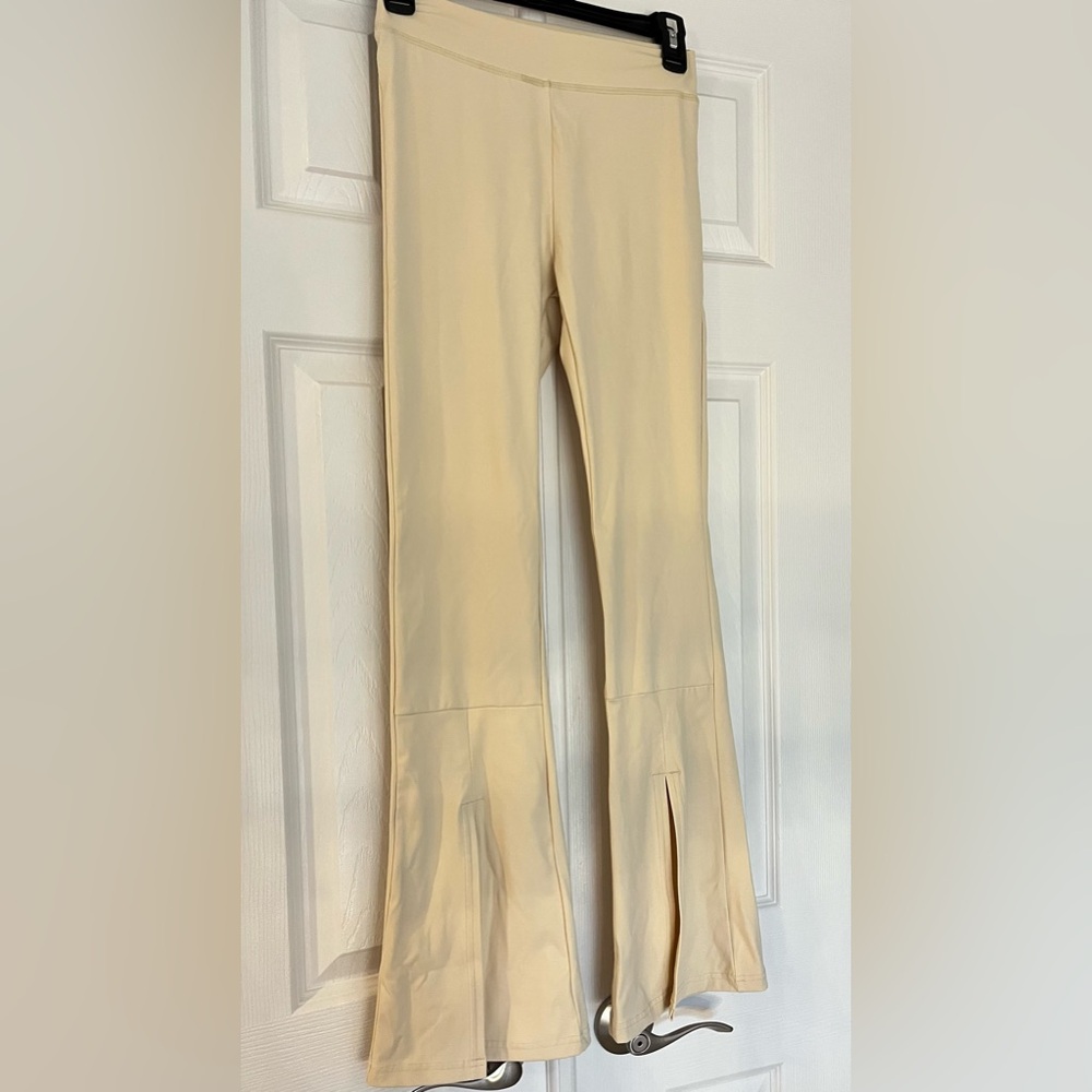 Cream Flared Pants - Picture 3 of 6